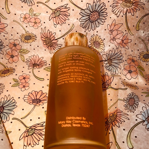 Mary Kay Vintage ANGEL FIRE After Bath Splash 5.75 ounce FULL BOTTLE - Picture 8 of 11